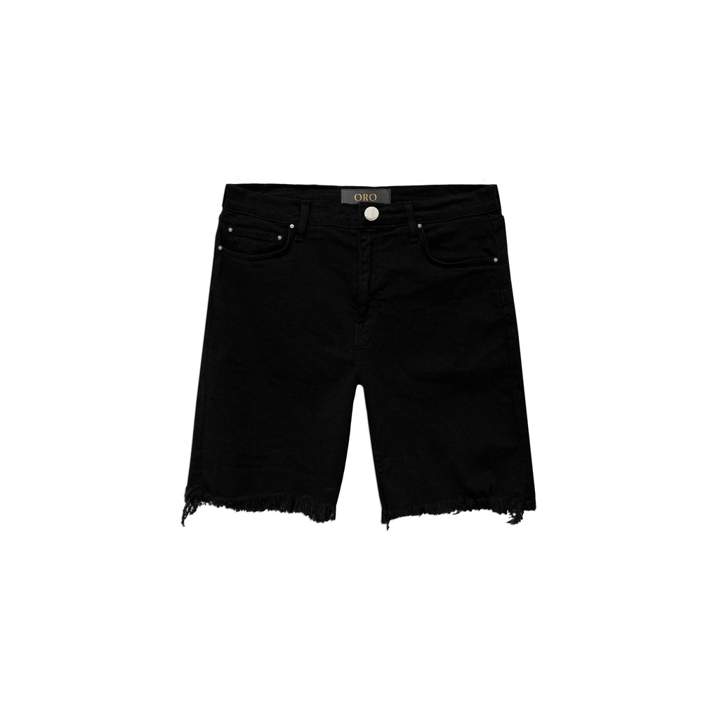 ORO Los Angeles The Black Regent Denim Shorts