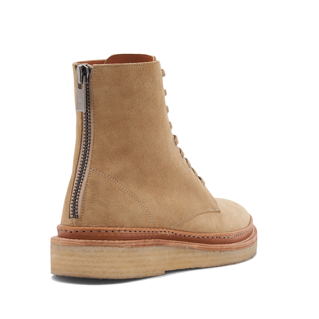 THE BEIGE MARINI COMBAT BOOTS