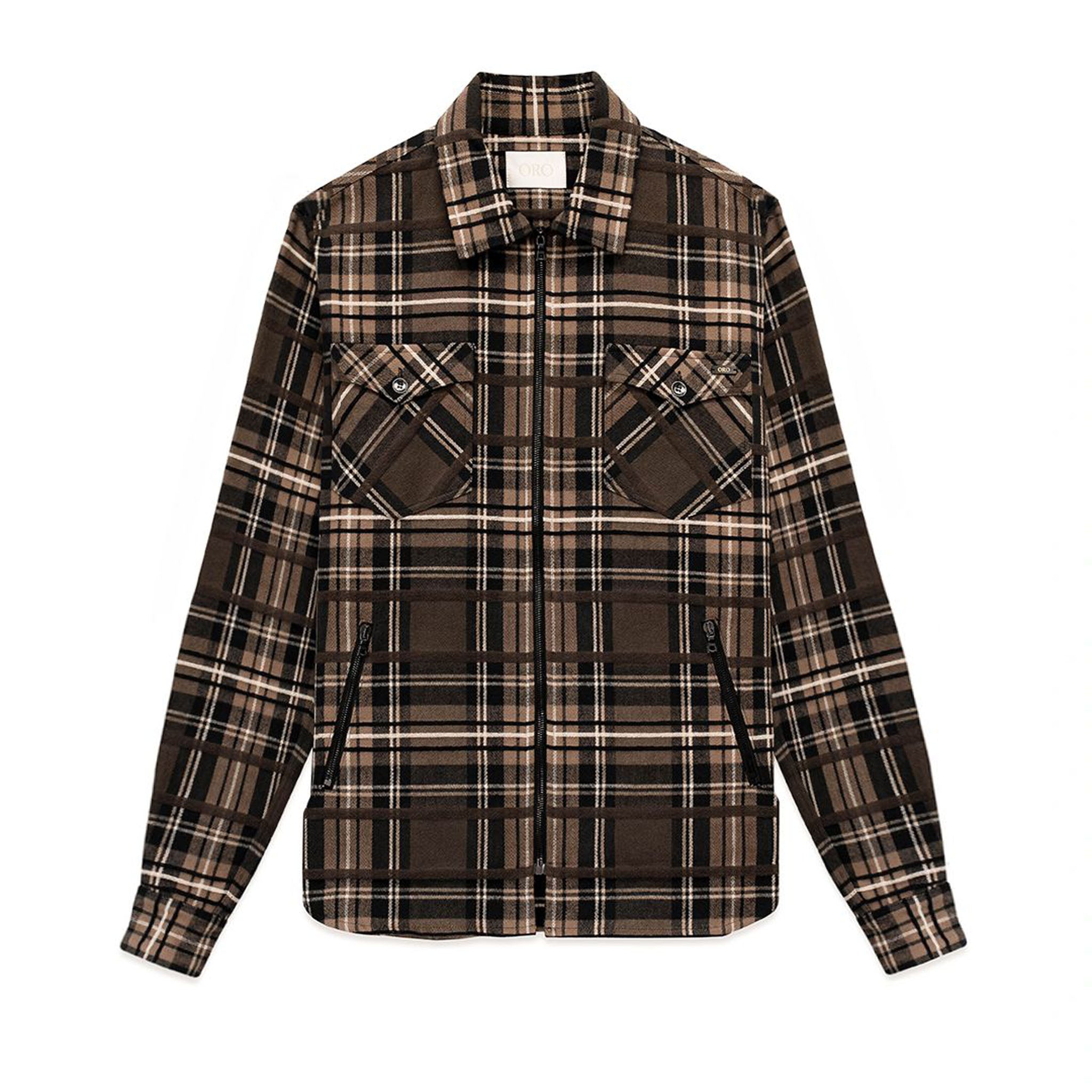 THE EMI ZIPPER PLAID SHIRT