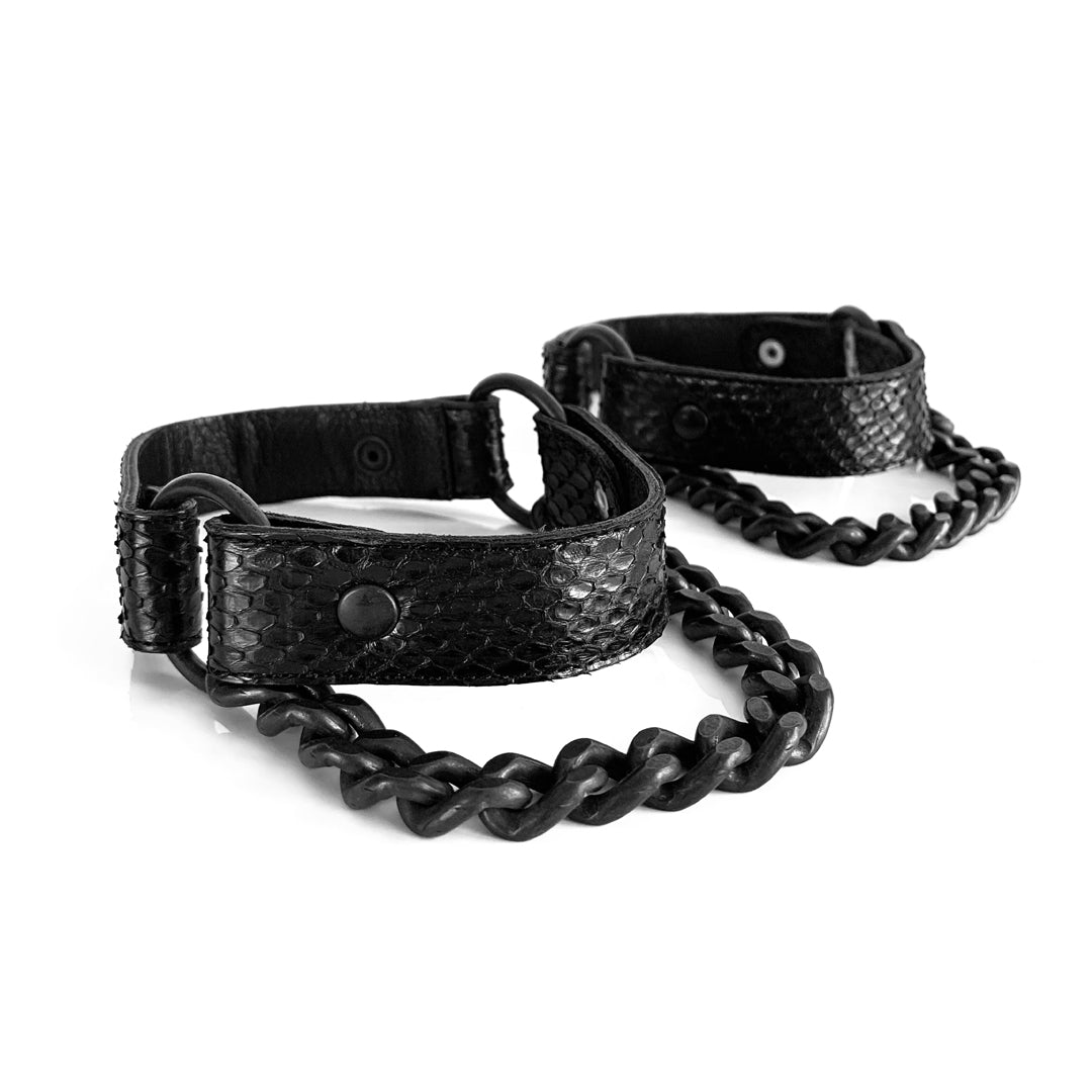 THE GINZA PYTHON HARNESS BOOTS