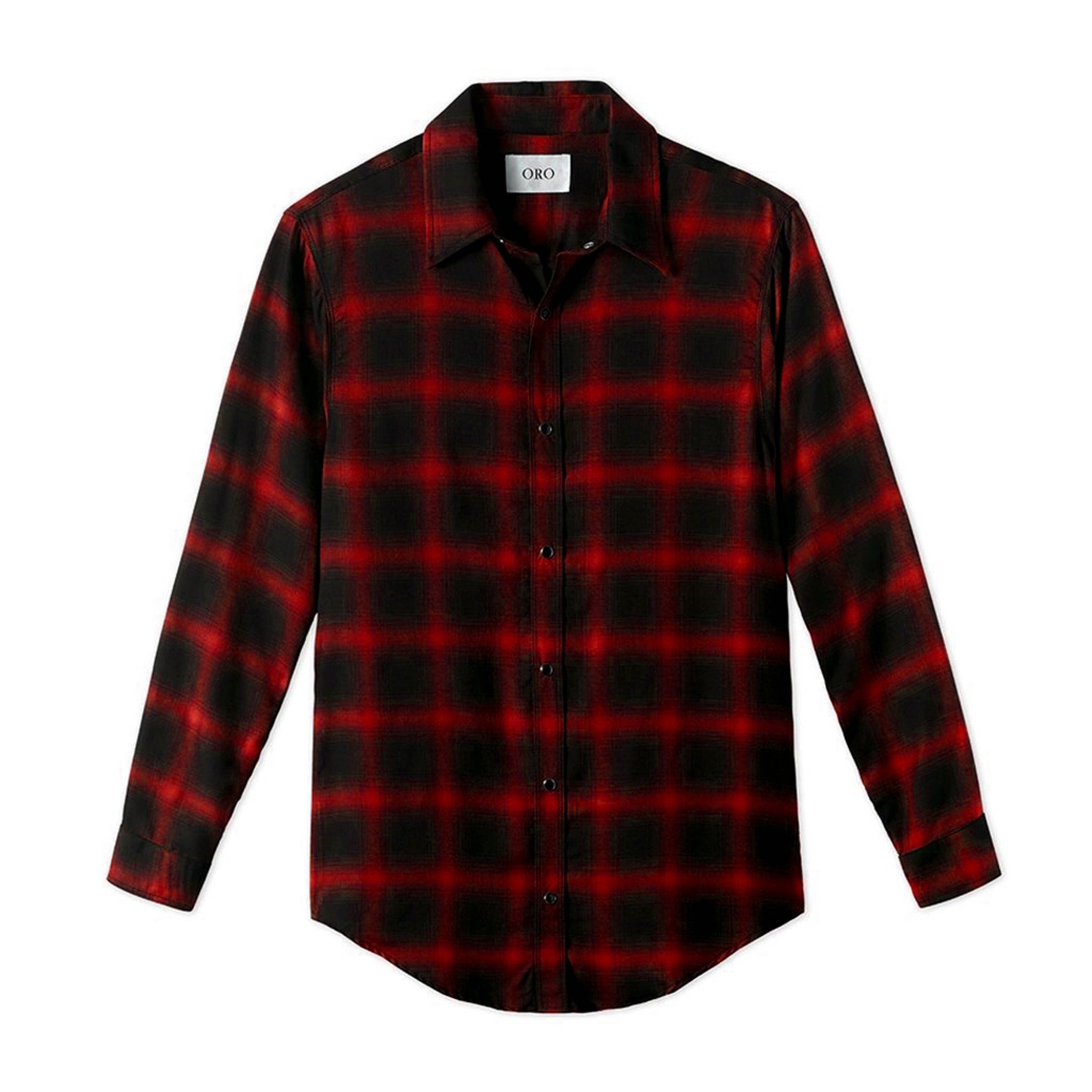 THE RED LEON PLAID SHIRT | ORO Los Angeles