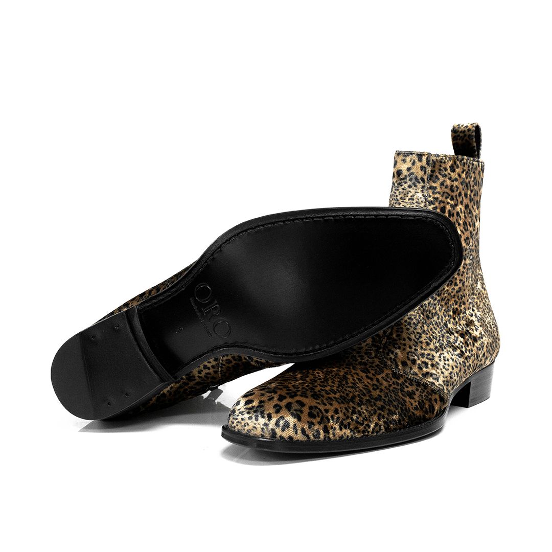 THE LEO VELVET SIDEZIP BOOTS