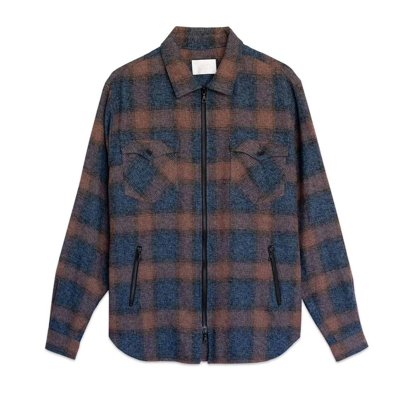 THE MILOS ZIPPER PLAID SHIRT