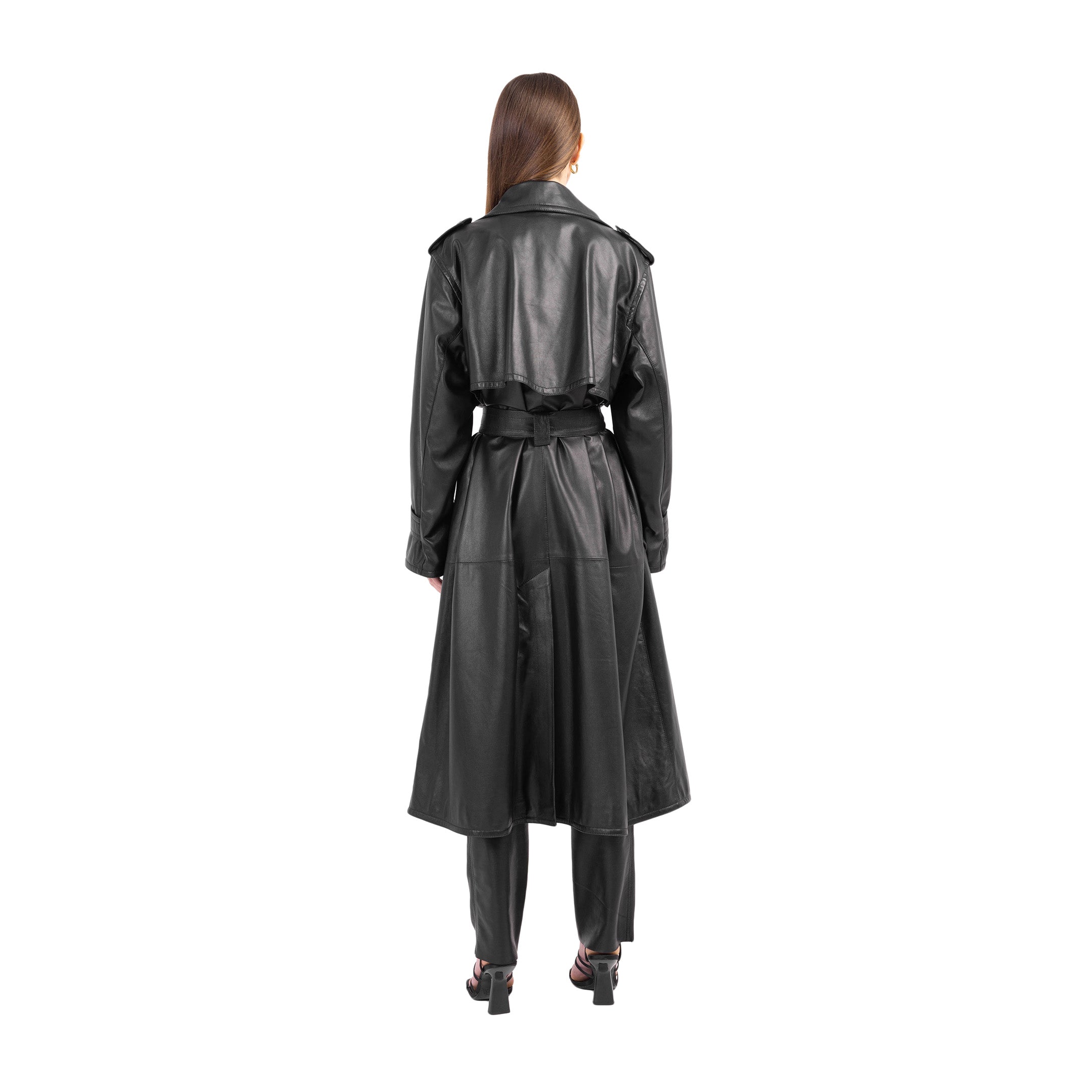 THE LEATHER TRENCH COAT