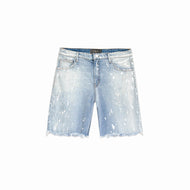 THE INDIGO PAINTER DENIM SHORTS